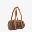 Celine Macadam Coated Canvas Boston Bag.