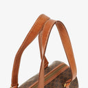 Celine Macadam Coated Canvas Boston Bag.