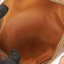 Celine Macadam Coated Canvas Boston Bag.