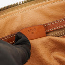 Celine Macadam Coated Canvas Boston Bag.