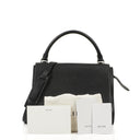 Celine Medium Trapeze Black Calfskin Leather And Suede Handbag