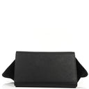 Celine Medium Trapeze Black Calfskin Leather And Suede Handbag
