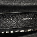 Celine Medium Trapeze Black Calfskin Leather And Suede Handbag