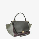 Celine Medium Trapeze Souris Drummed Multicolor Leather/Suede Bag