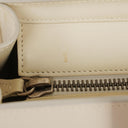 Celine Micro Luggage Cream Calfskin With Multicoloured Stiches Handbag