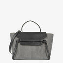 Celine Mini Striped Canvas and Leather Belt Bag