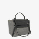 Celine Mini Striped Canvas and Leather Belt Bag