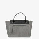 Celine Mini Striped Canvas and Leather Belt Bag