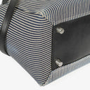 Celine Mini Striped Canvas and Leather Belt Bag