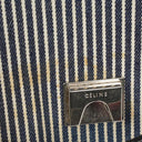 Celine Mini Striped Canvas and Leather Belt Bag