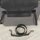 Celine Mini Striped Canvas and Leather Belt Bag