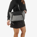 Celine Mini Striped Canvas and Leather Belt Bag