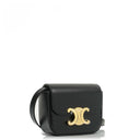 Celine Mini Triomphe Black Shiny Calfskin Shoulder/Crossbody Bag