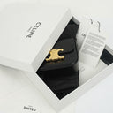 Celine Mini Triomphe Black Shiny Calfskin Shoulder/Crossbody Bag