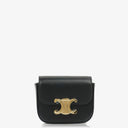 Celine Mini Triomphe Black Shiny Calfskin Shoulder/Crossbody Bag