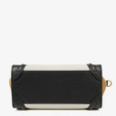 Celine Nano Luggage Black/Brown/White Leather and Suede Handbag