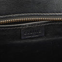 Celine Nano Luggage Black/Brown/White Leather and Suede Handbag
