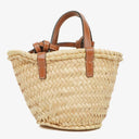 Celine Palm Leaves Calfskin Classic Triomphe Nano Panier