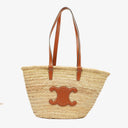 Celine Palm Leaves Calfskin Classic Triomphe Panier
