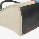 Celine Small Trapeze Multicolor Striped Canvas Bag