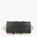 Celine Small Trapeze Multicolor Striped Canvas Bag