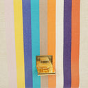 Celine Small Trapeze Multicolor Striped Canvas Bag