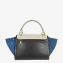 Celine Small Trapeze Multicolor Striped Canvas Bag