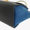 Celine Small Trapeze Multicolor Striped Canvas Bag