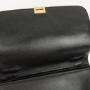 Celine Tri-Color Leather and Suede Small Trapeze Bag