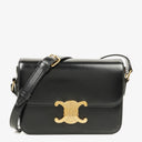 Celine Triomphe Bag Shiny Calfskin Adjustable Leather Shoulder Strap