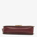 Céline Triomphe Burgundy Shiny Calfskin Shouder Bag
