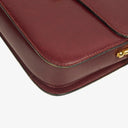 Céline Triomphe Burgundy Shiny Calfskin Shouder Bag