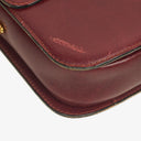 Céline Triomphe Burgundy Shiny Calfskin Shouder Bag