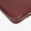 Céline Triomphe Burgundy Shiny Calfskin Shouder Bag