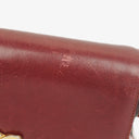 Céline Triomphe Burgundy Shiny Calfskin Shouder Bag