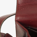 Céline Triomphe Burgundy Shiny Calfskin Shouder Bag