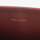 Céline Triomphe Burgundy Shiny Calfskin Shouder Bag