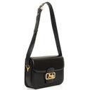 Celine Vintage Caleche Horse Carriage Black Box Calf Shoulder Bag