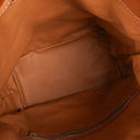 Celine Vintage Macadam Triomphe Beige And Brown Drawstring Bucket Bag