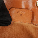 Celine Vintage Macadam Triomphe Beige And Brown Drawstring Bucket Bag
