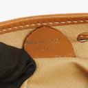 Celine Vintage Macadam Triomphe Beige Drawstring Bucket Bag