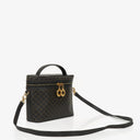 Celine Vintage Macadam Triomphe Black Vanity Bag