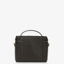 Celine Vintage Macadam Triomphe Black Vanity Bag