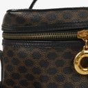 Celine Vintage Macadam Triomphe Black Vanity Bag