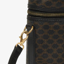 Celine Vintage Macadam Triomphe Black Vanity Bag