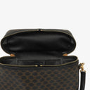 Celine Vintage Macadam Triomphe Black Vanity Bag