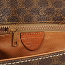 Celine Vintage Macadam Triomphe Brown Crossbody Bag