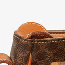 Celine Vintage Macadam Triomphe Brown Crossbody Bag