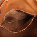 Celine Vintage Macadam Triomphe Brown Drawstring Bucket Bag