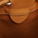 Celine Vintage Macadam Triomphe Brown Drawstring Bucket Bag